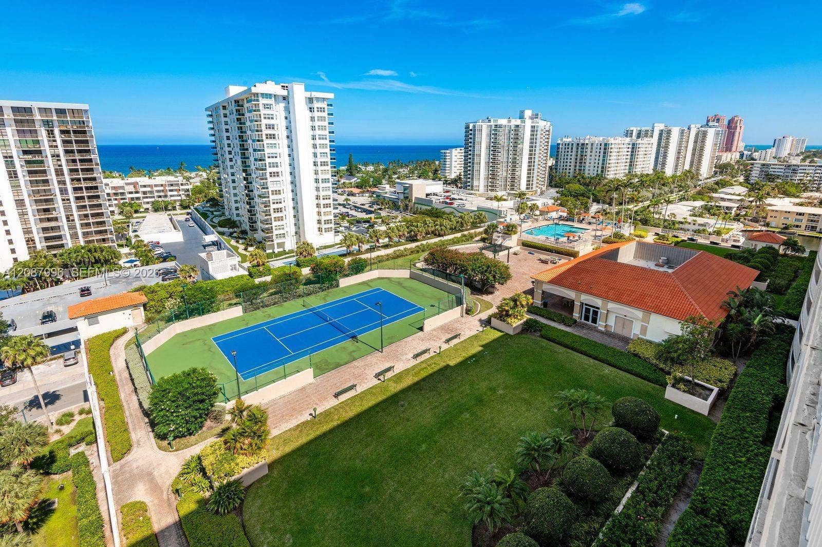3020 NE 32nd Avenue, #1401, Fort Lauderdale, Fort Lauderdale, FL 33308 Ocean View from Master Bedroom Private Balcony