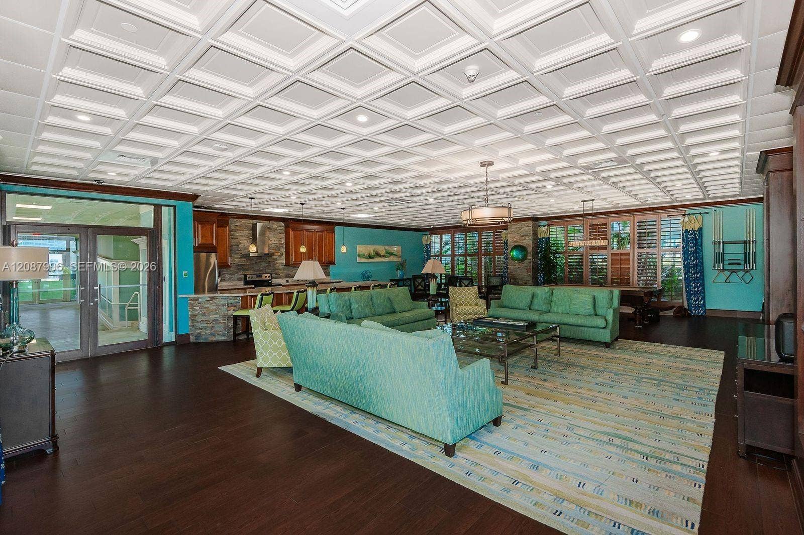 3020 NE 32nd Avenue, #1401, Fort Lauderdale, Fort Lauderdale, FL 33308 Social Room with Billiard Table