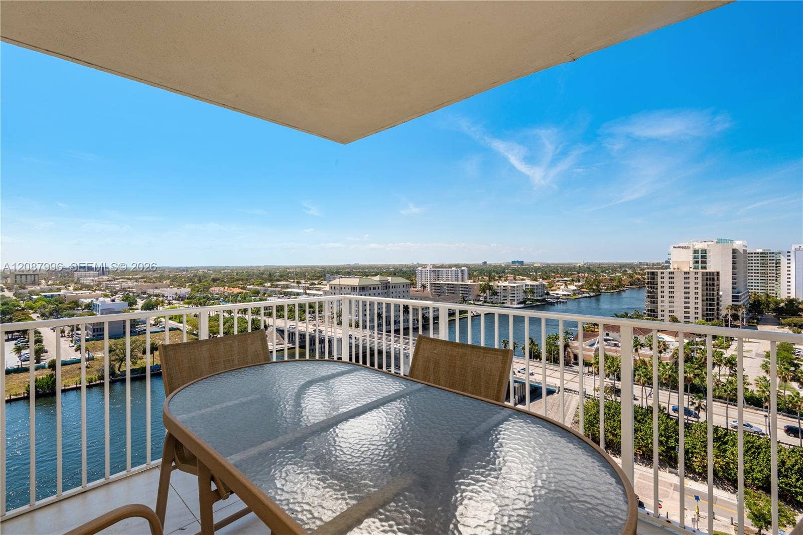 3020 NE 32nd Avenue, #1401, Fort Lauderdale, Fort Lauderdale, FL 33308 View From Large Balcony Off Living Room