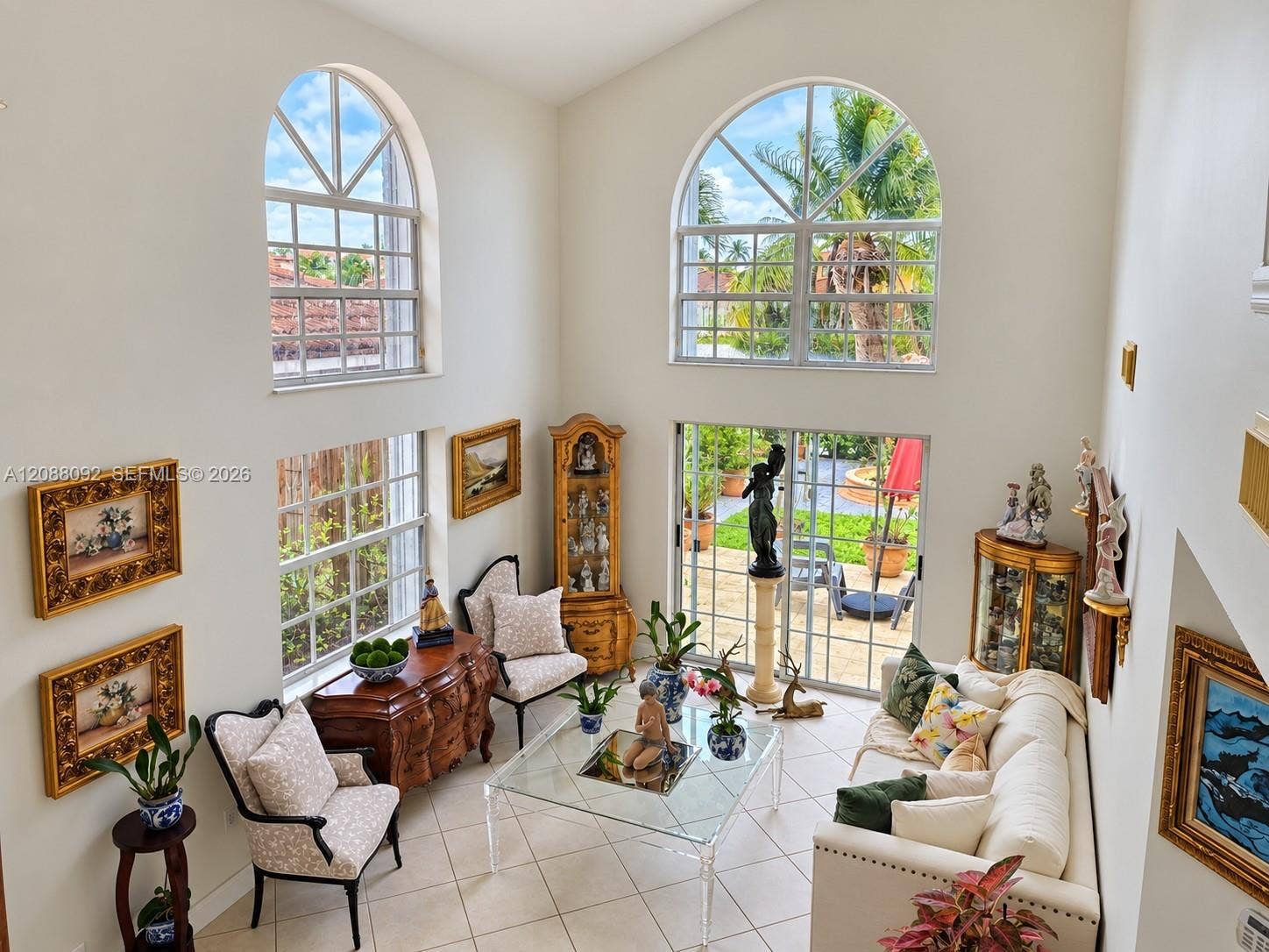Step outside to enjoy the beauty of the tropical surroundings.