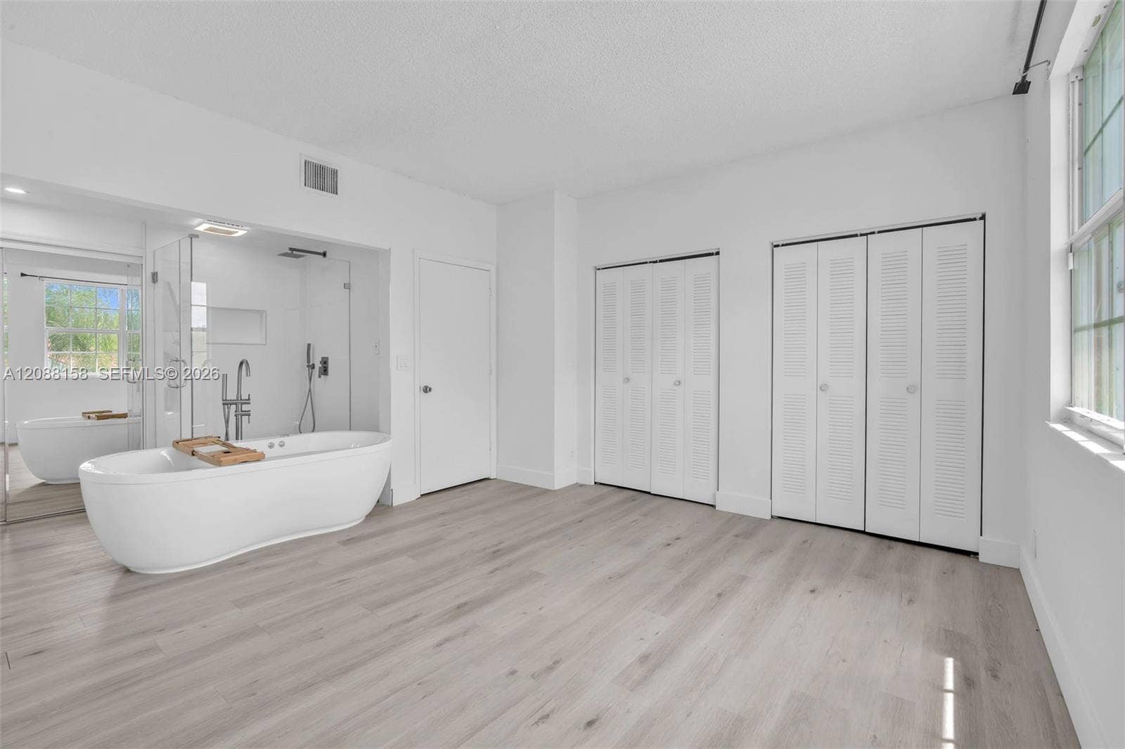 Open concept bathroom