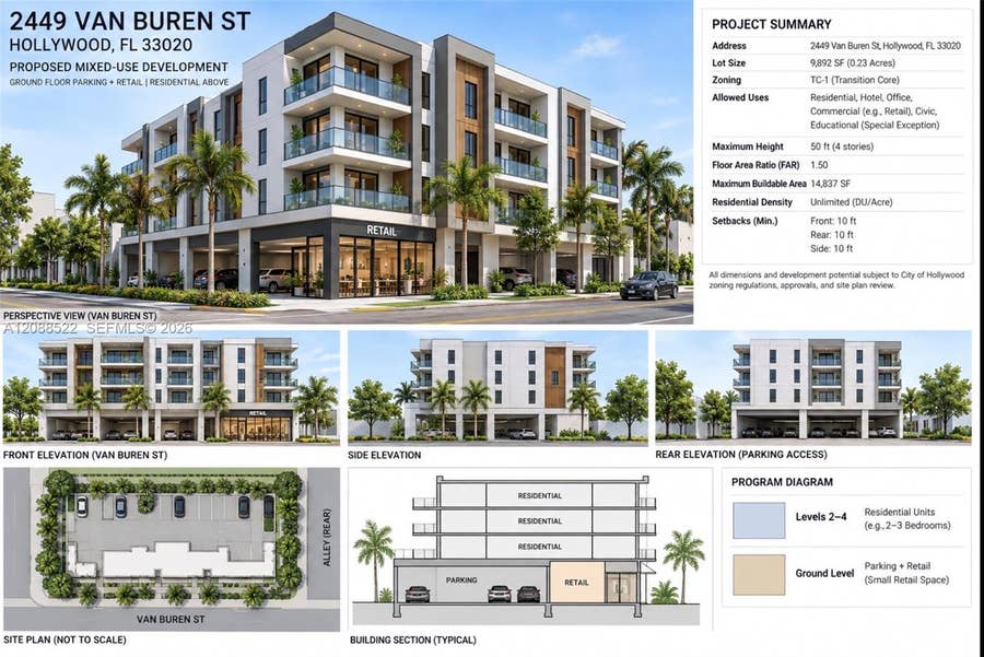 Property photo for 2449 Van Buren Street, Hollywood, FL