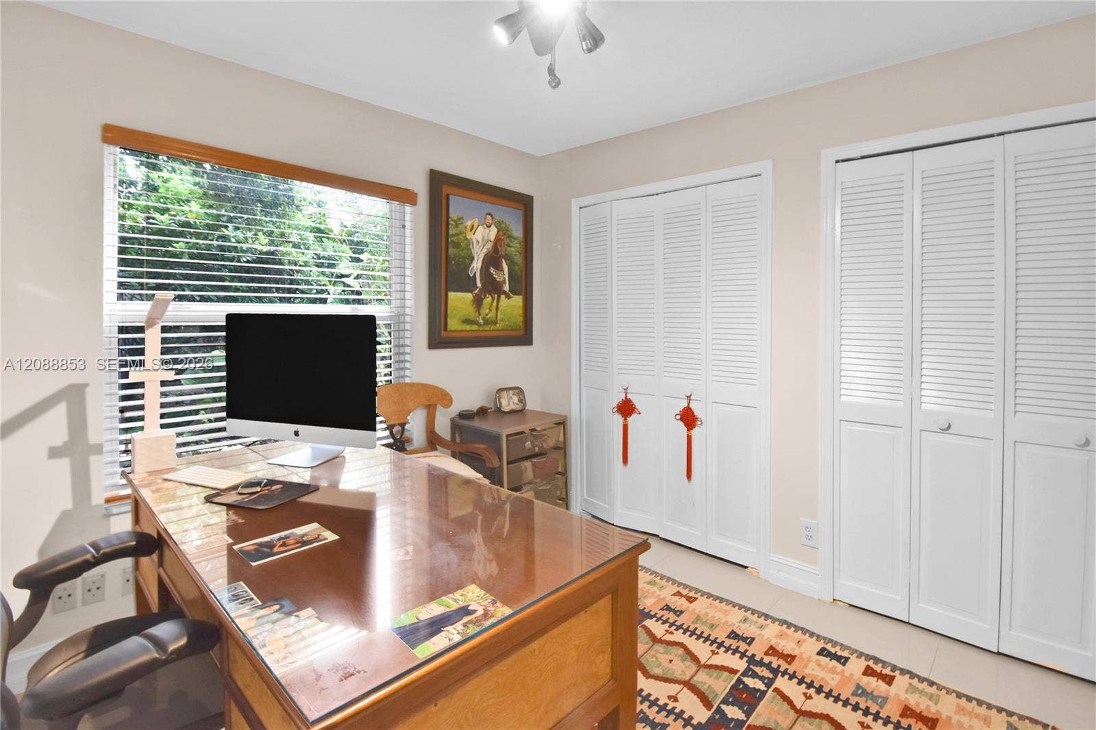 523 Stonemont Drive, Weston, FL 33326 Large bedroom with french doors currently used as an office