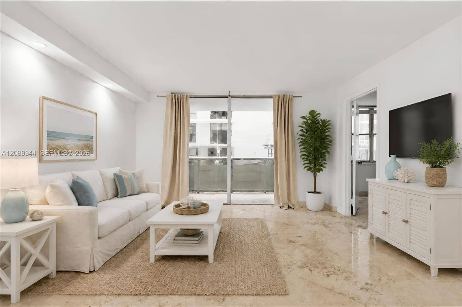 Virtually Staged Living Room