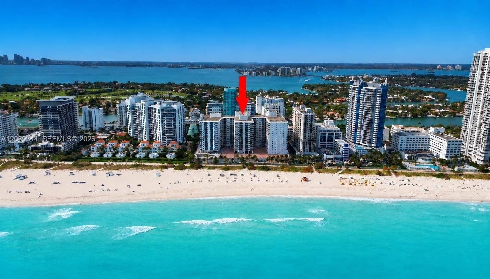 View from beach