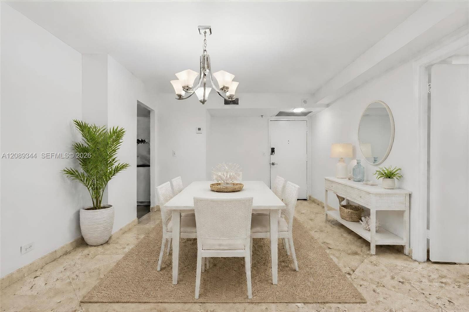 Virtually Staged Dining Area