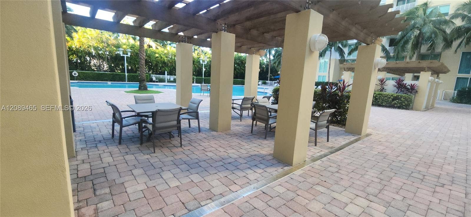 1745 E Hallandale Beach Boulevard, #2308W, Hallandale Beach, FL 33009 Shaded areas at the pool too