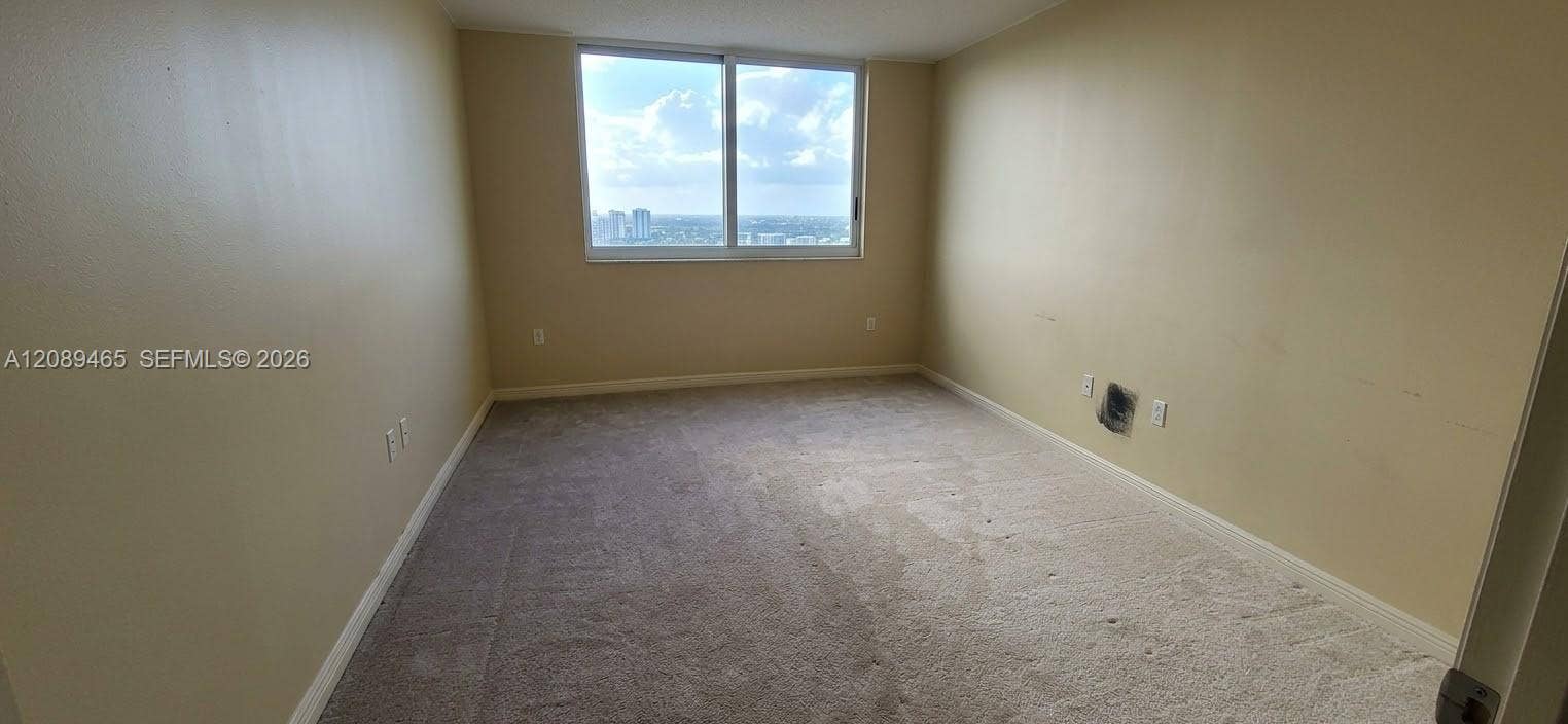 1745 E Hallandale Beach Boulevard, #2308W, Hallandale Beach, FL 33009 spacious bedroom waiting for you to make it your own style