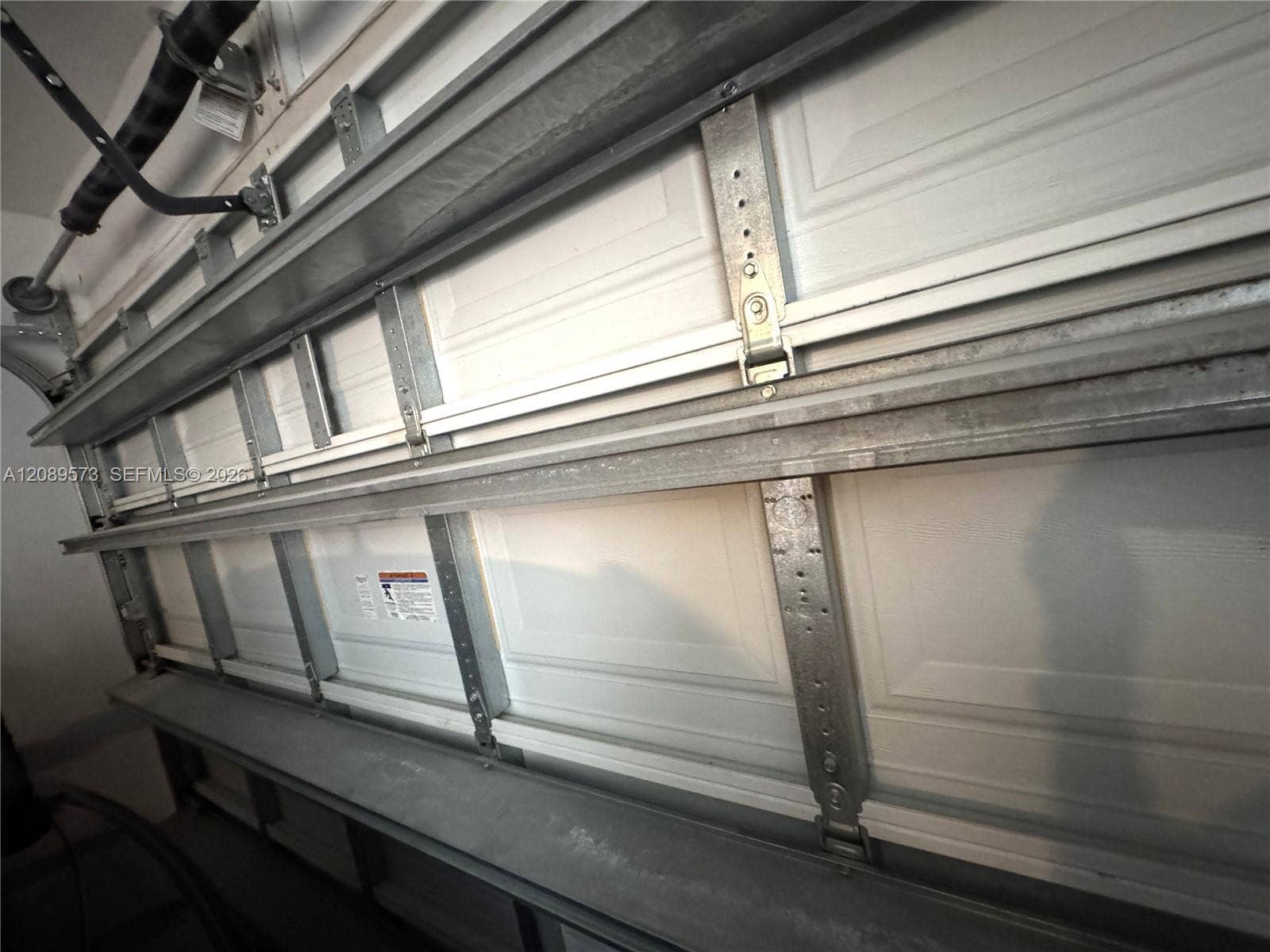 Hurricane proof newer steel garage door.