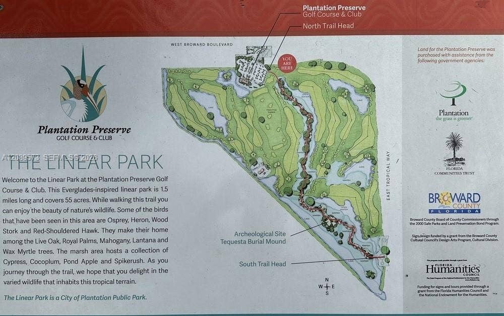 Plantation Preserve nature trail next door to Hawthorne Village