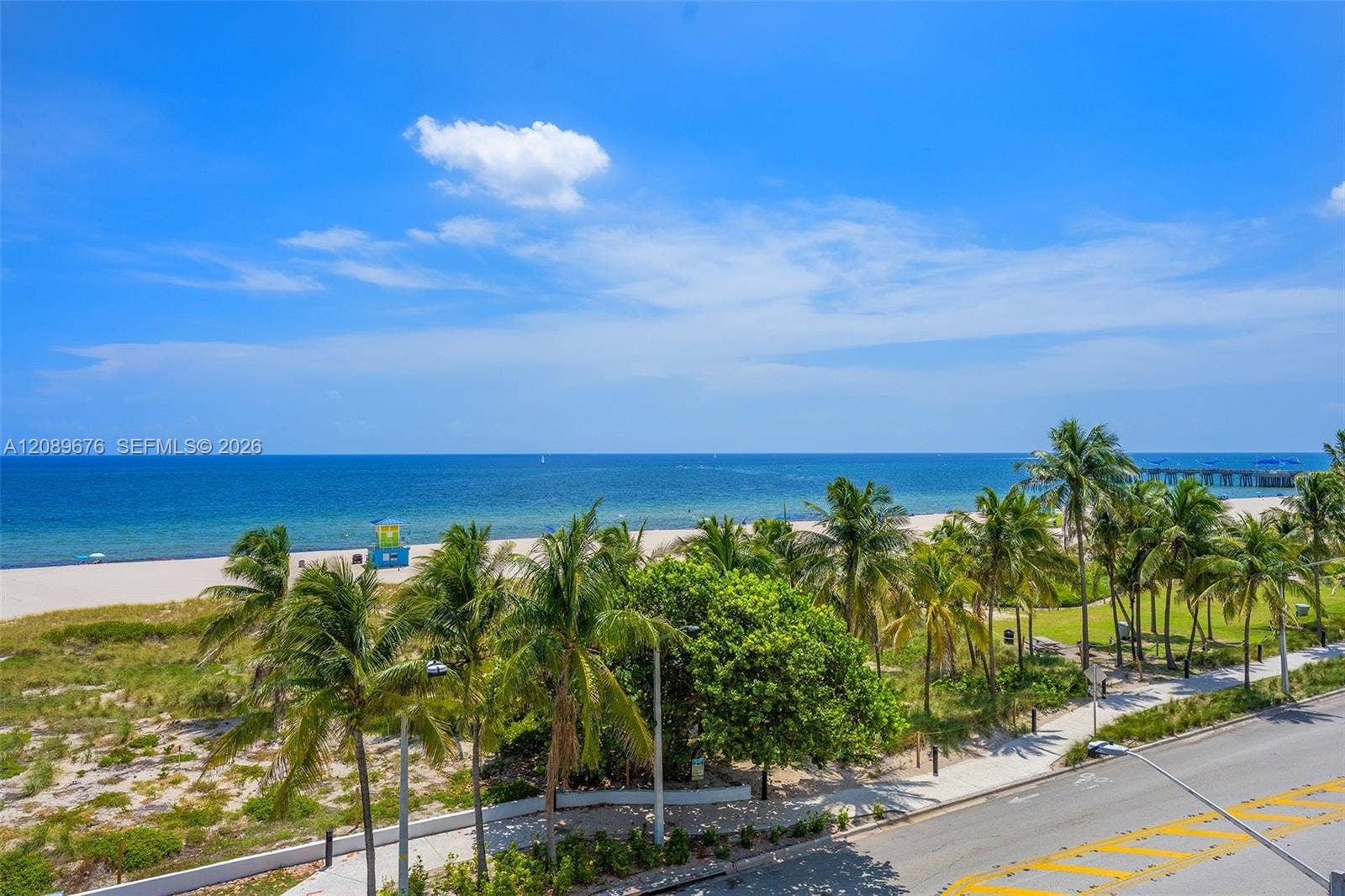 497 N Ocean Boulevard, #1, Pompano Beach, FL 33062 View south to the pier.