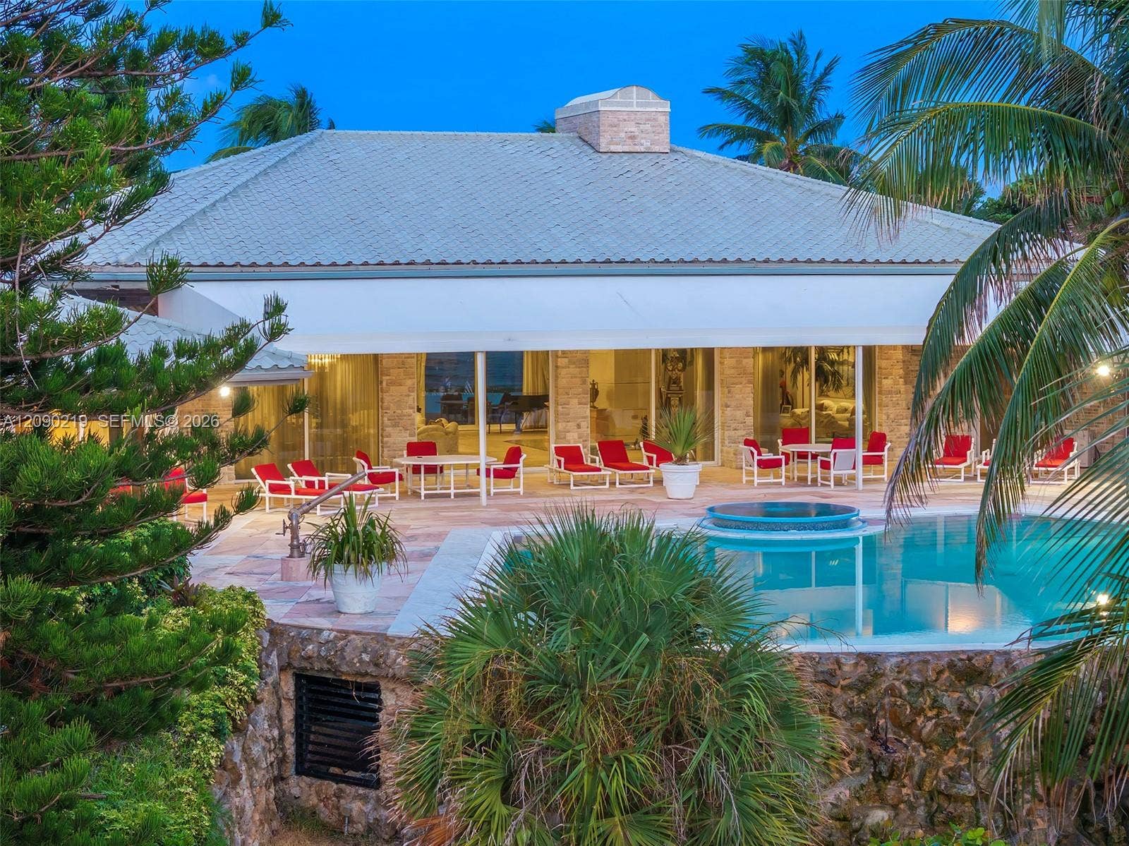 960 S Ocean Boulevard, Manalapan, FL 33462 West pool view