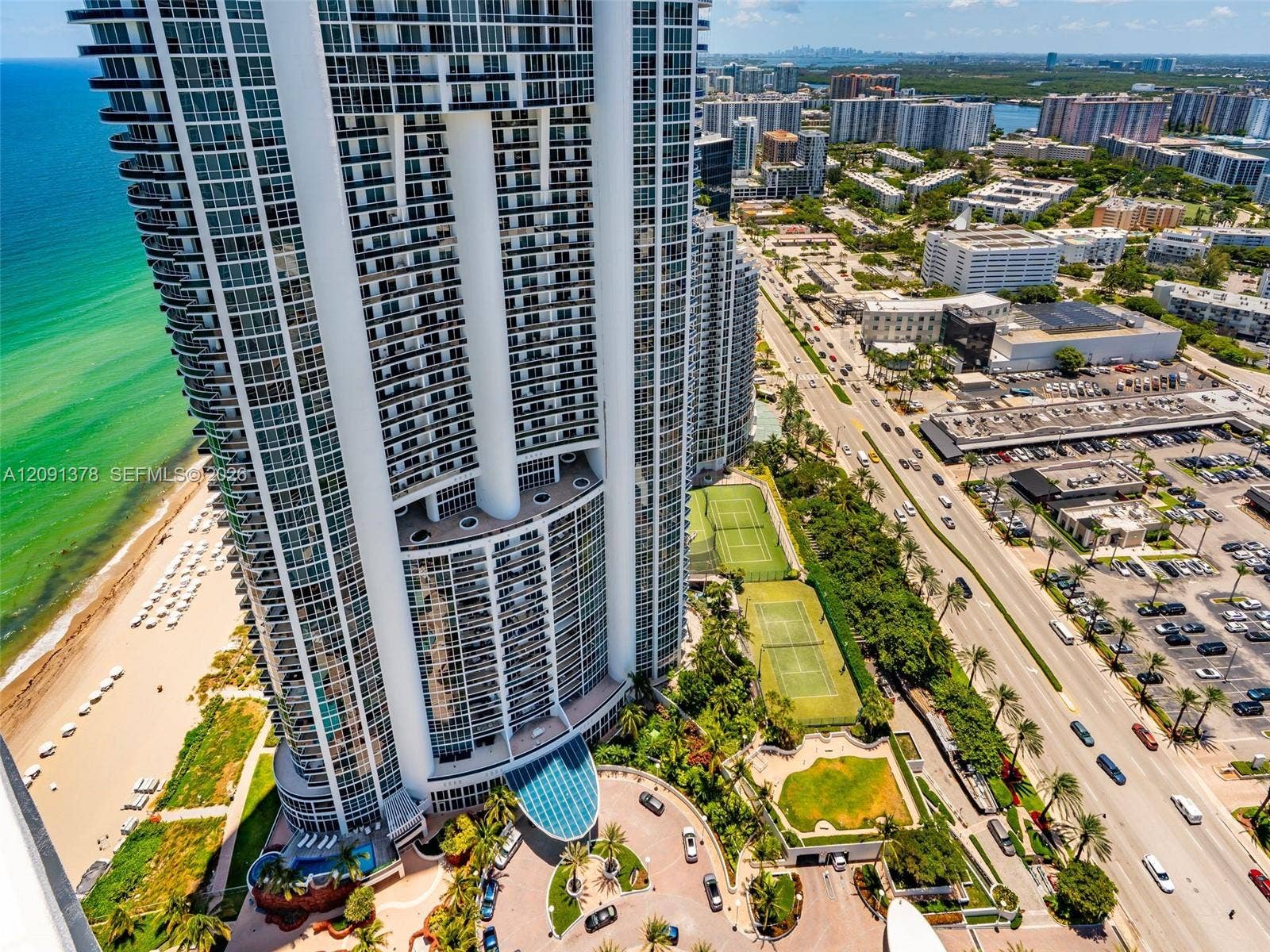 18201 Collins Avenue, #5303, Sunny Isles Beach, FL 33160 View from Balcony