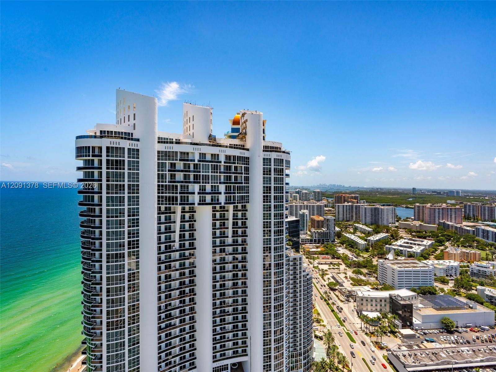 18201 Collins Avenue, #5303, Sunny Isles Beach, FL 33160 View from Balcony