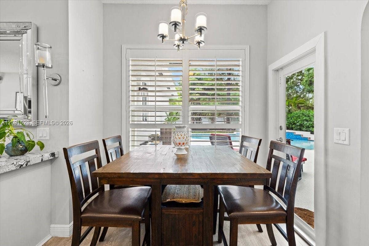 6982 Coronado Way, Pembroke Pines, FL 33331 Dinette Pool View