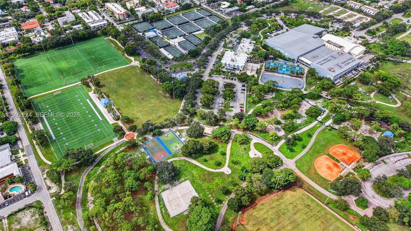 1401 NE 9th Street, #50, Fort Lauderdale, FL 33304 Drone View of the New Upgrades to Holiday Park