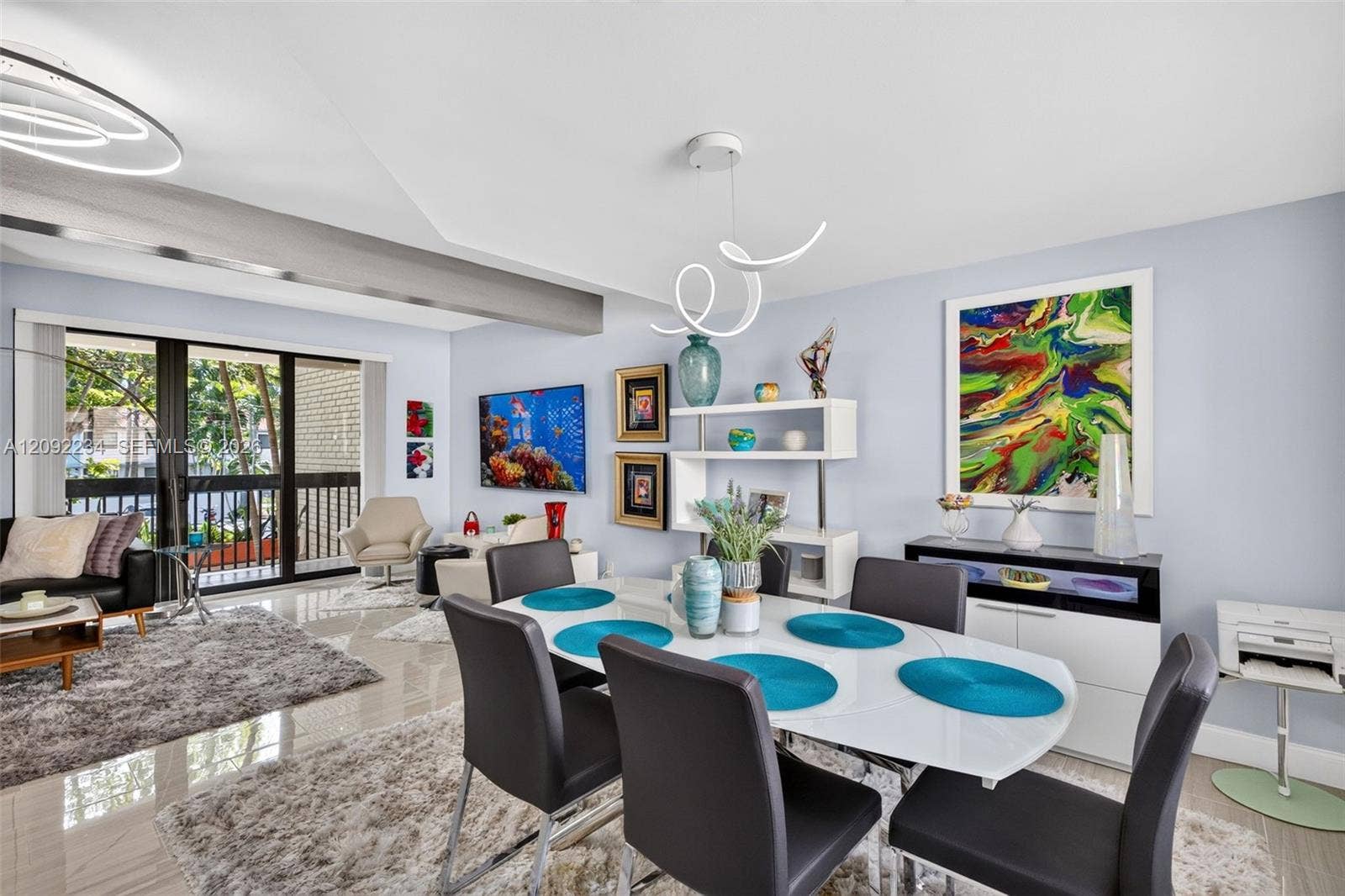 1401 NE 9th Street, #50, Fort Lauderdale, FL 33304 The Open Floor Plan on the Second Floor Allows for a Logical Flow from Dining to Livingroom
