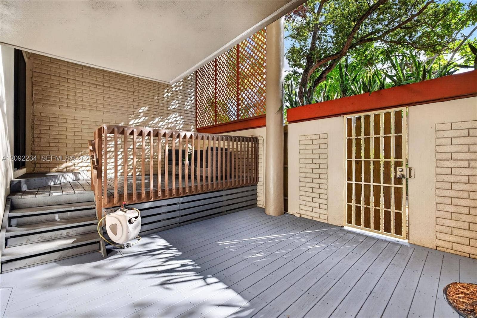 1401 NE 9th Street, #50, Fort Lauderdale, FL 33304 New Pressure Treated Wood Patio Installed a Few Weeks Ago