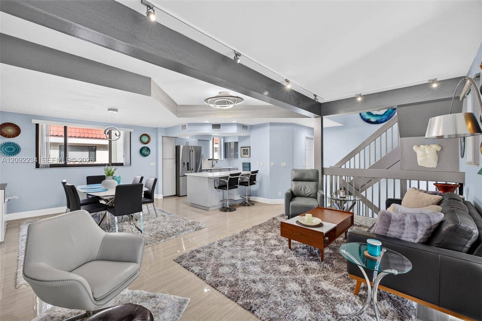 1401 NE 9th Street, #50, Fort Lauderdale, FL 33304 Open Floor Plan Living, Dining and Kitchen that Most Buyers are Looking to Have in their Home