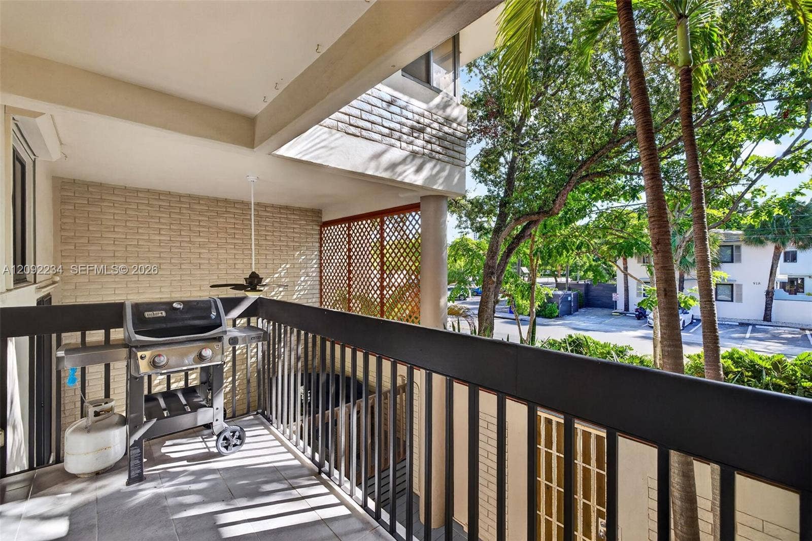 1401 NE 9th Street, #50, Fort Lauderdale, FL 33304 Second Floor Balcony Beautifully Tiled for a High End Feeling