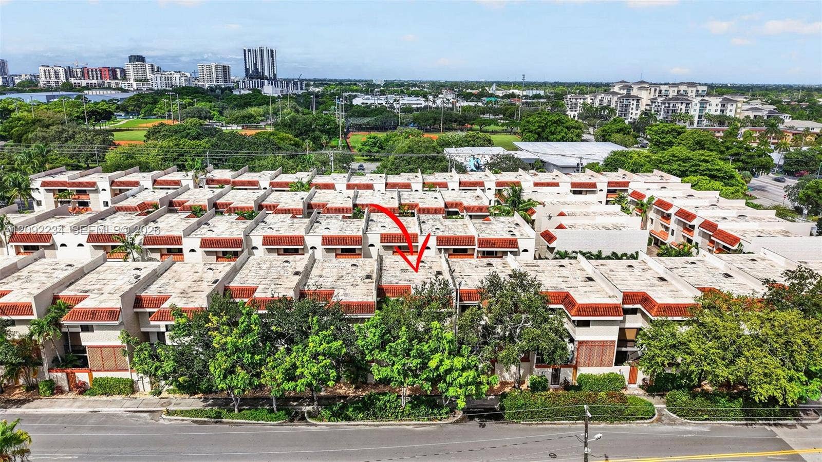 1401 NE 9th Street, #50, Fort Lauderdale, FL 33304 The Drone View Looking Westward Shows the Proximity of Holiday Park, Parker Playhouse and the Huge New YMCA Under Construction Now