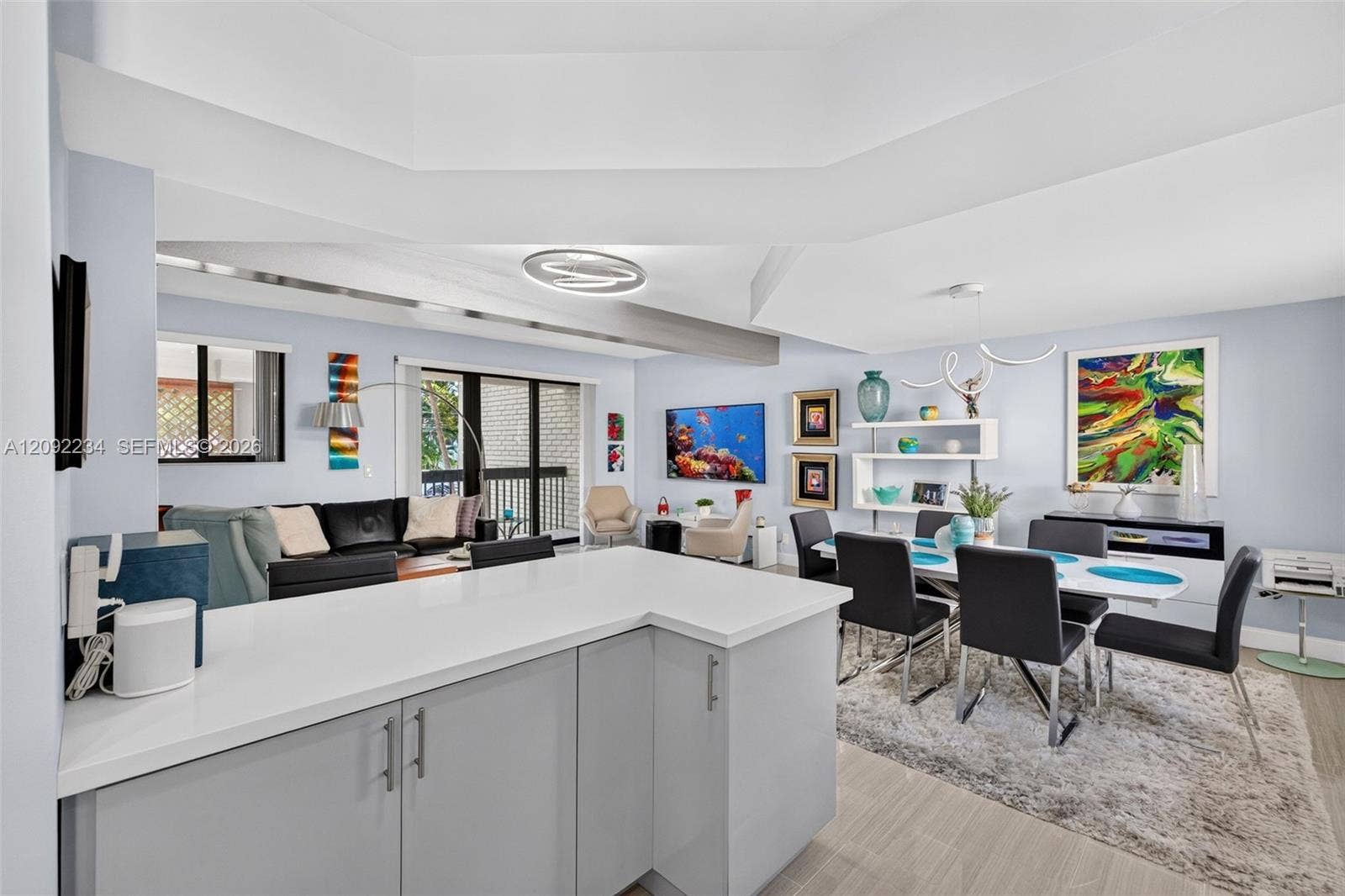 1401 NE 9th Street, #50, Fort Lauderdale, FL 33304 White Quartz Kitchen Counters are Easy to Care For and Look Amazing