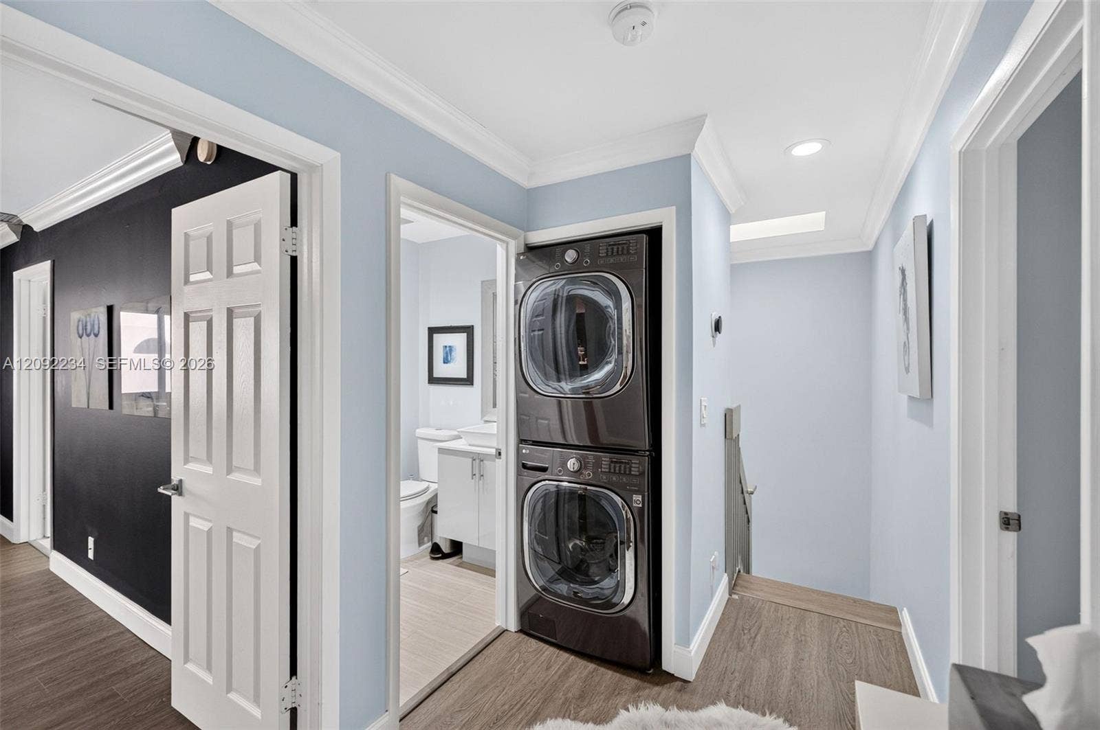 1401 NE 9th Street, #50, Fort Lauderdale, FL 33304 Stacked High-End Washer and Dryer Were Installed Upstairs Next to the Bedrooms for Convenience