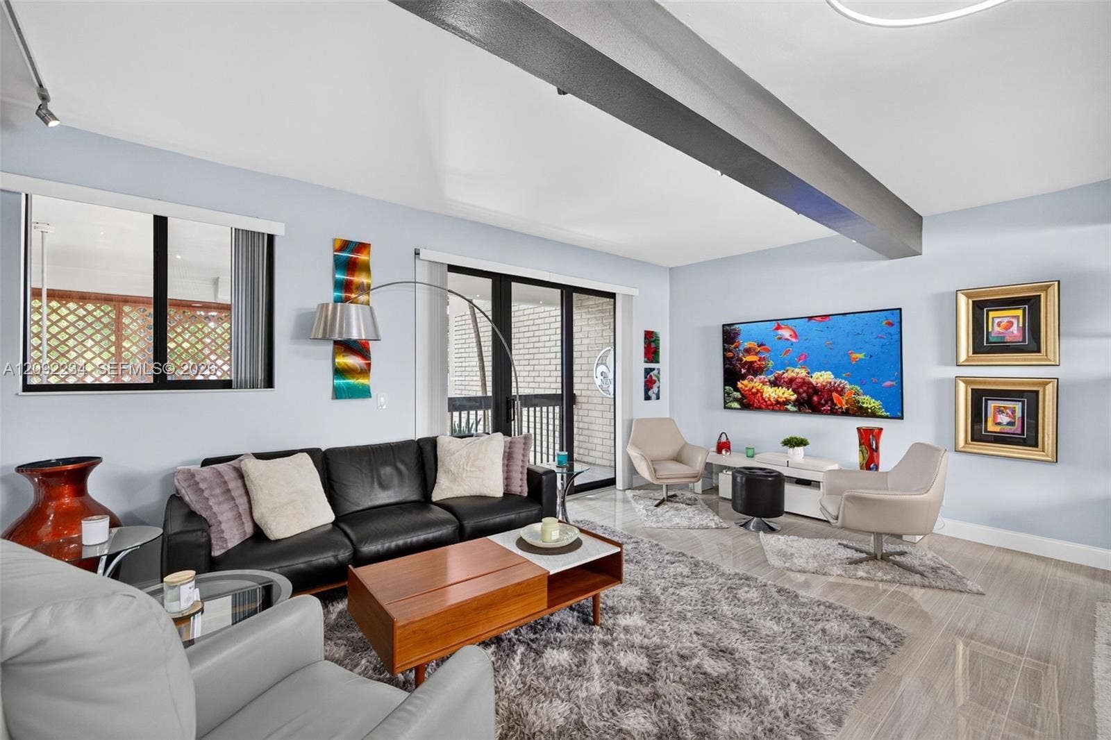 1401 NE 9th Street, #50, Fort Lauderdale, FL 33304 Livingroom Layout is Perfect for Your Large Screen TV