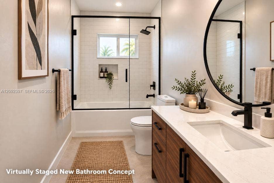 127 Danielle Court, Weston, FL 33326 Virtually Staged New Bathroom Concept