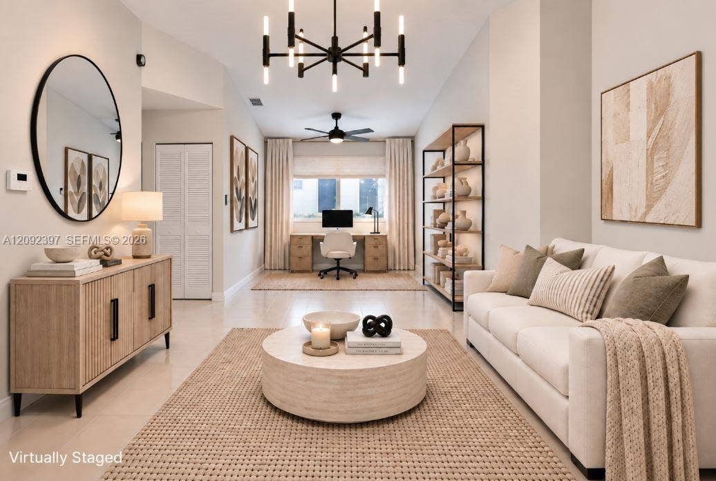 127 Danielle Court, Weston, FL 33326 Virtually Staged Living with Home Office