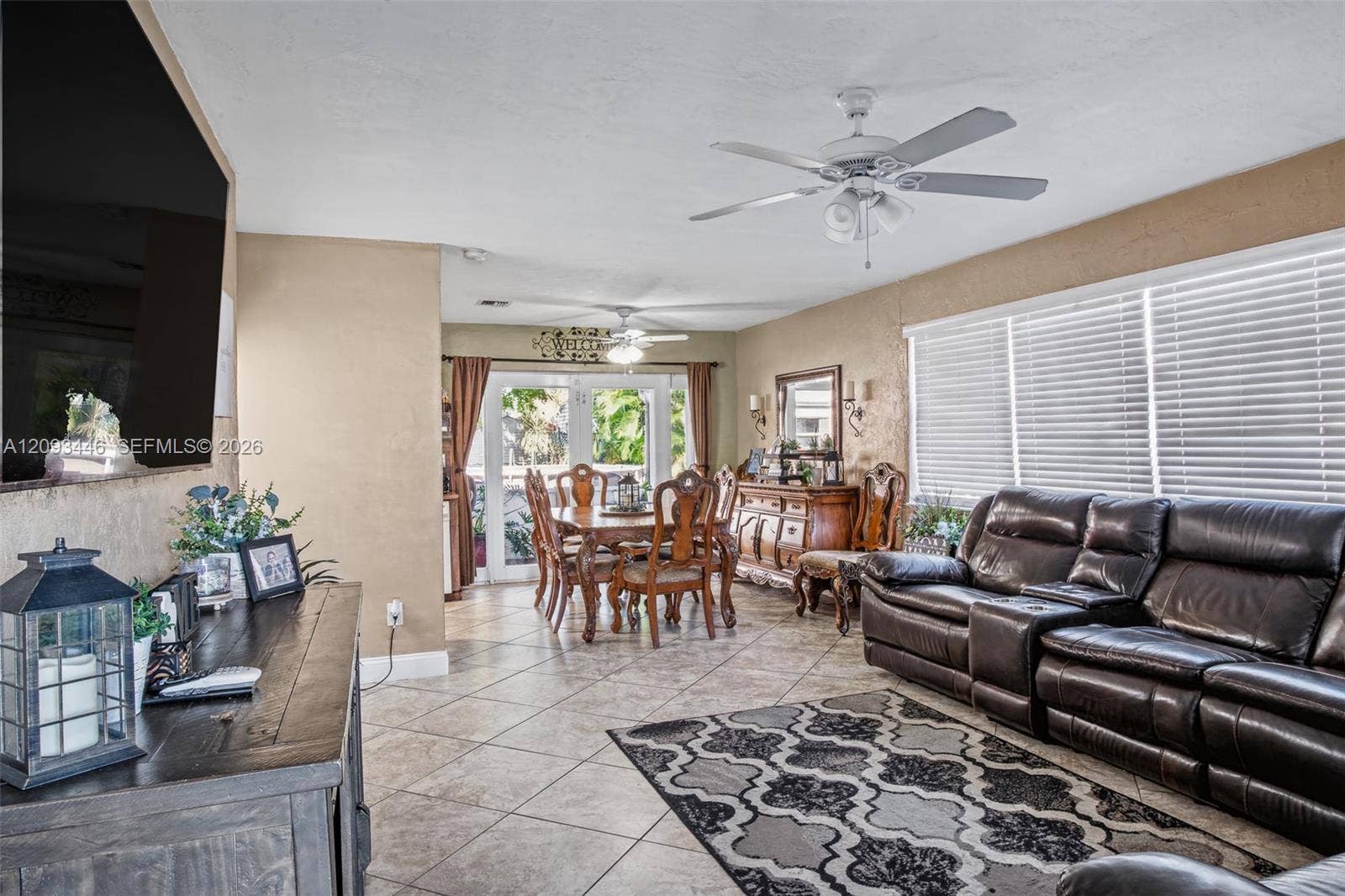 6641 Fillmore Street, Hollywood, FL 33024 Entrance Living room into dining