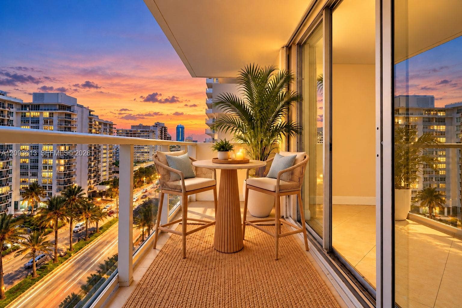 Virtual Staging with Twilight effect.