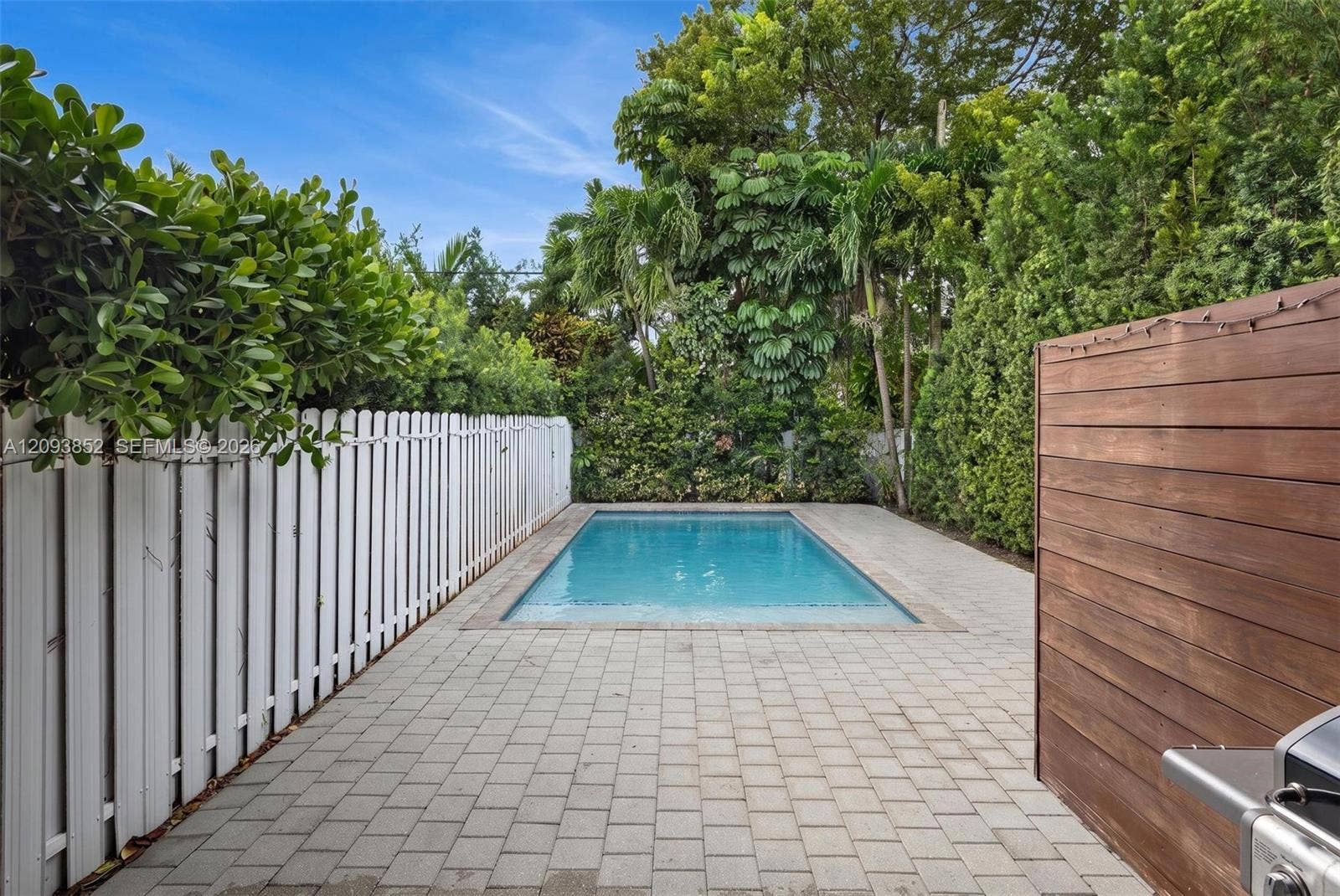 Mature vegetation creates natural privacy