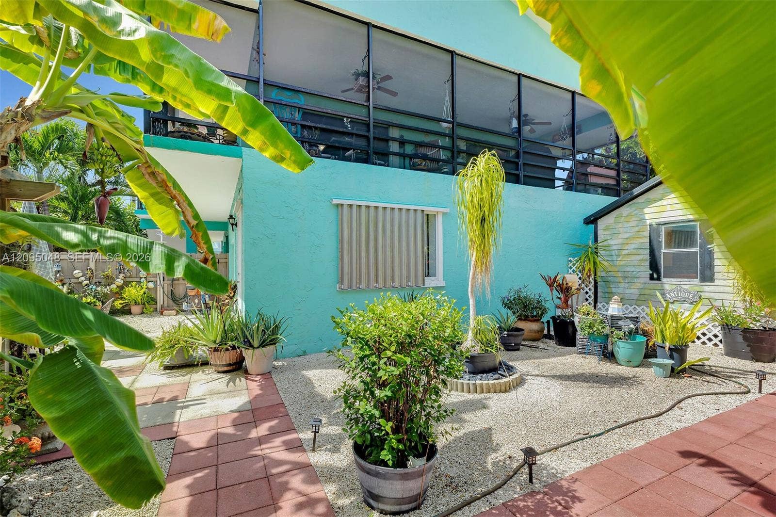 88 Marina Avenue, Key Largo, FL 33037 Backyard - Lots of garden areas