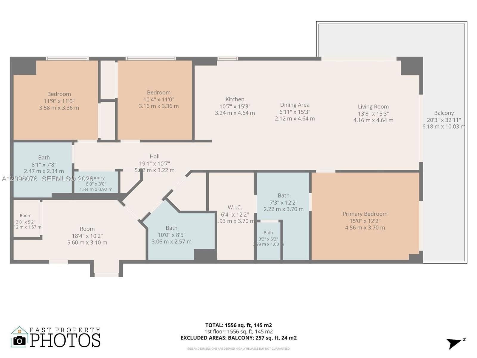 16385 Biscayne Boulevard, #1101, North Miami Beach, FL 33160 Floor plan