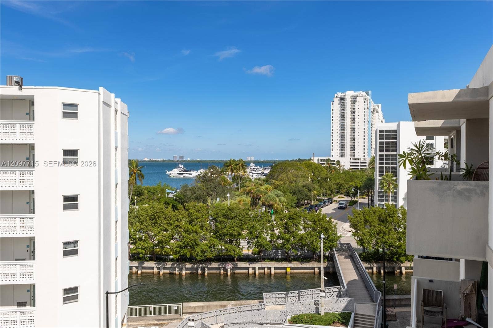 Waterfront setting with direct water access