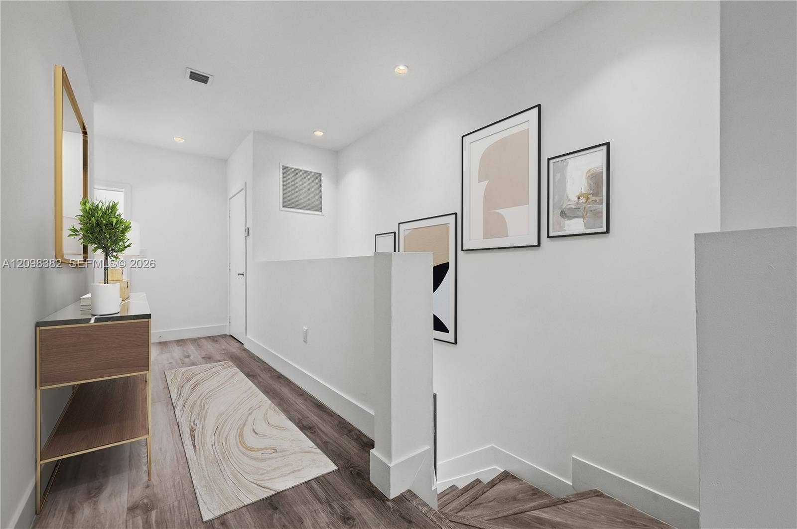 2461 NE 135th Street, North Miami, FL 33181 Staged - 2nd Floor Hall