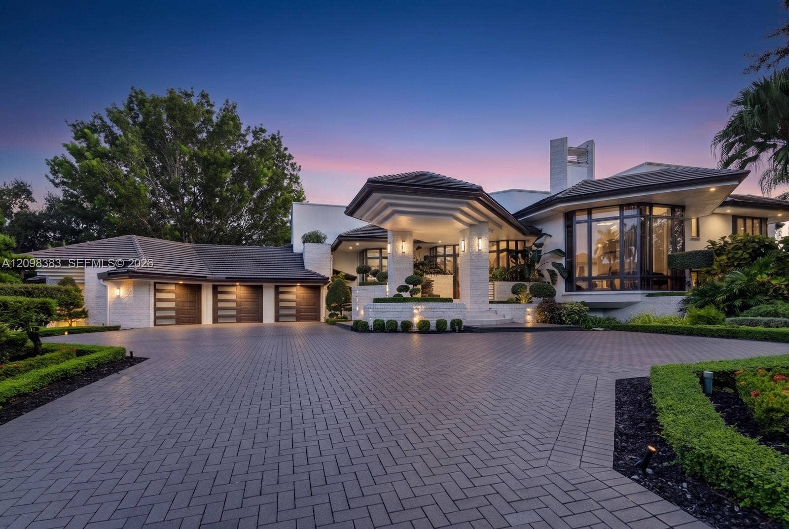 luxury estate aerial view Weston Florida