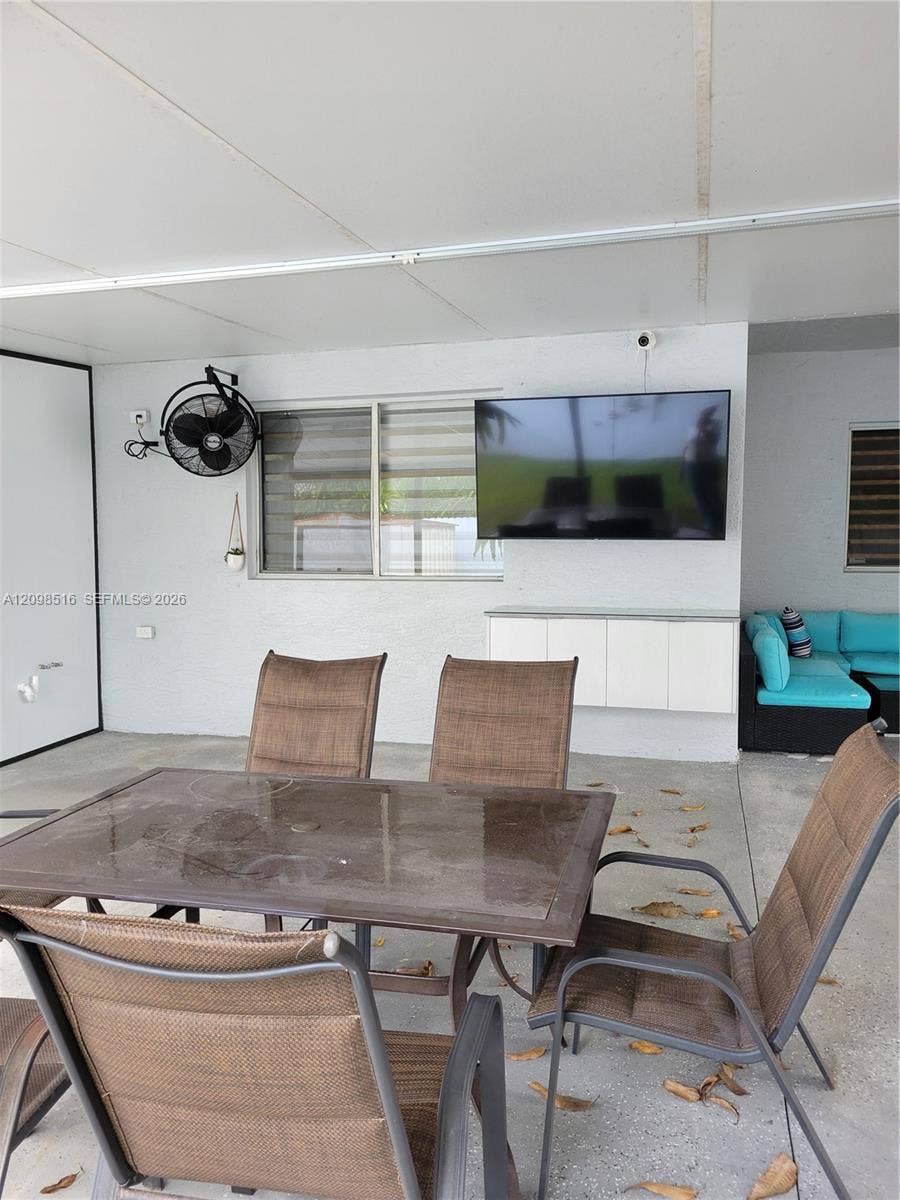 Terrace dining area