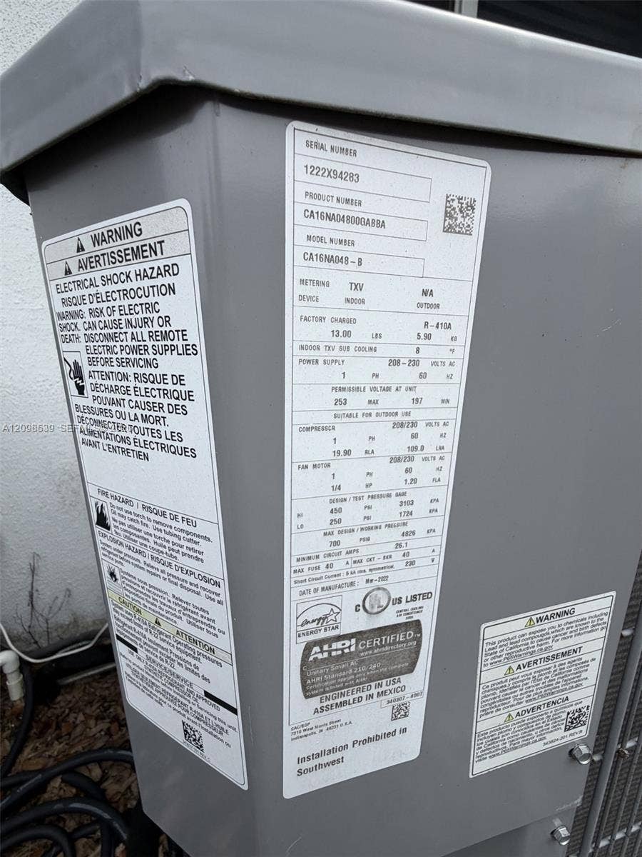 Carrier outdoor unit May 2022