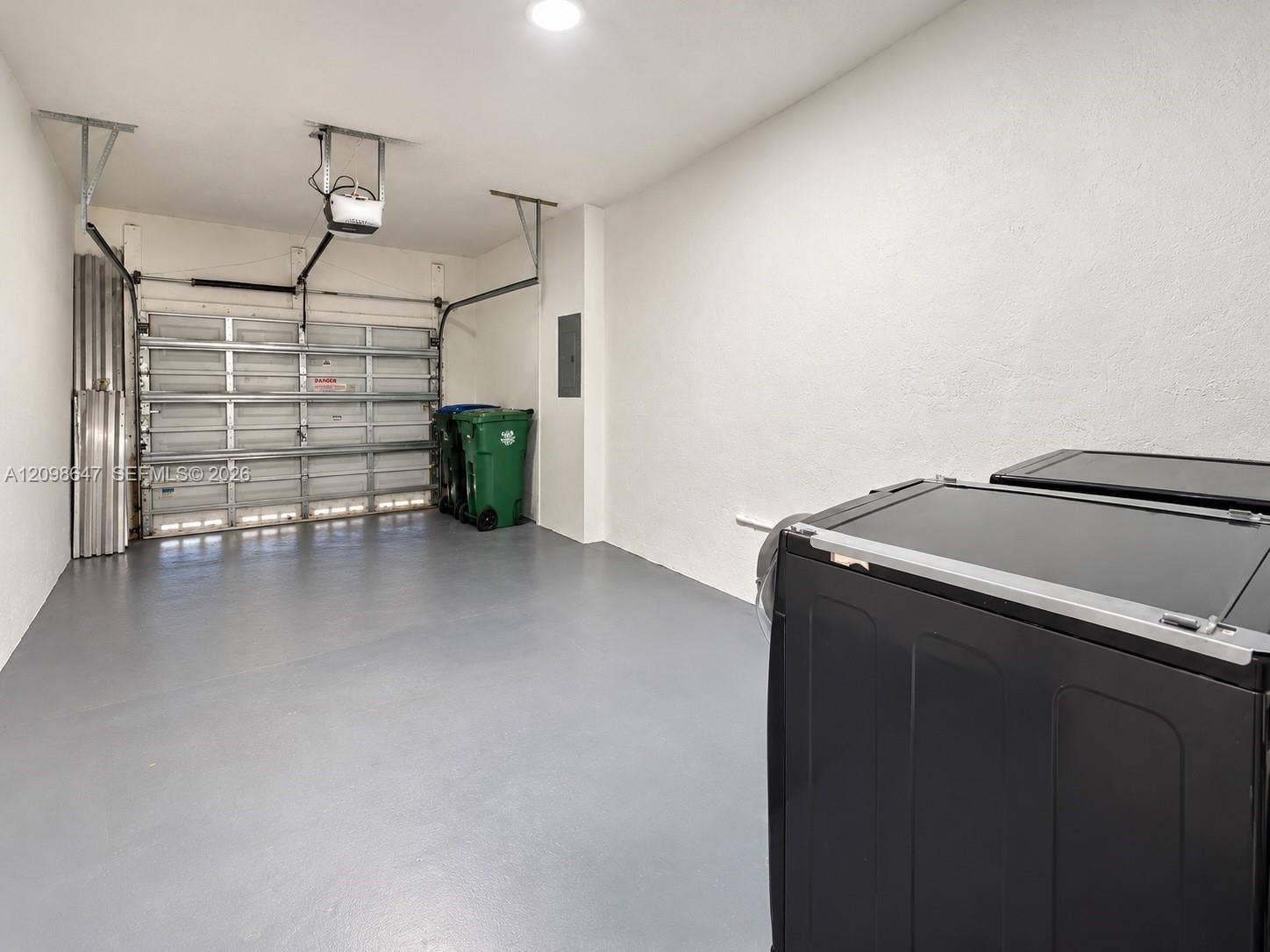 3818 San Simeon Circle, #3818, Weston, Weston, FL 33331 Clean, freshly finished single-car garage with immaculate floor coating and extra storage space.