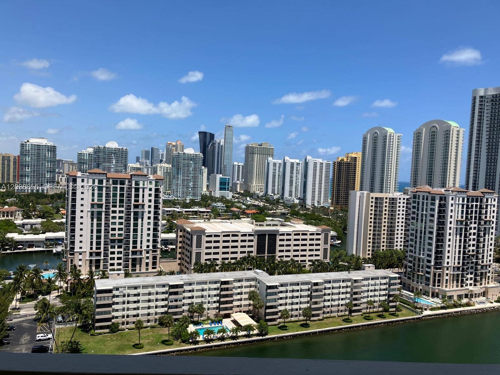 300 Bayview Drive, #PH11, Sunny Isles Beach, FL 33160 From Balcony