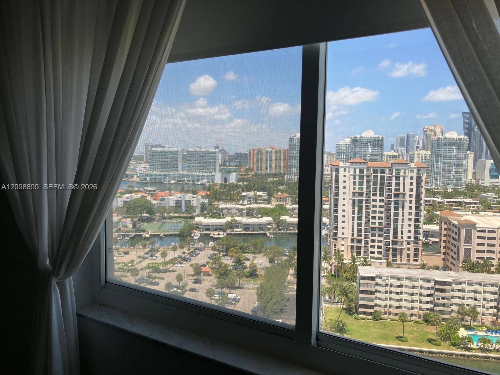 300 Bayview Drive, #PH11, Sunny Isles Beach, FL 33160 From bedroom