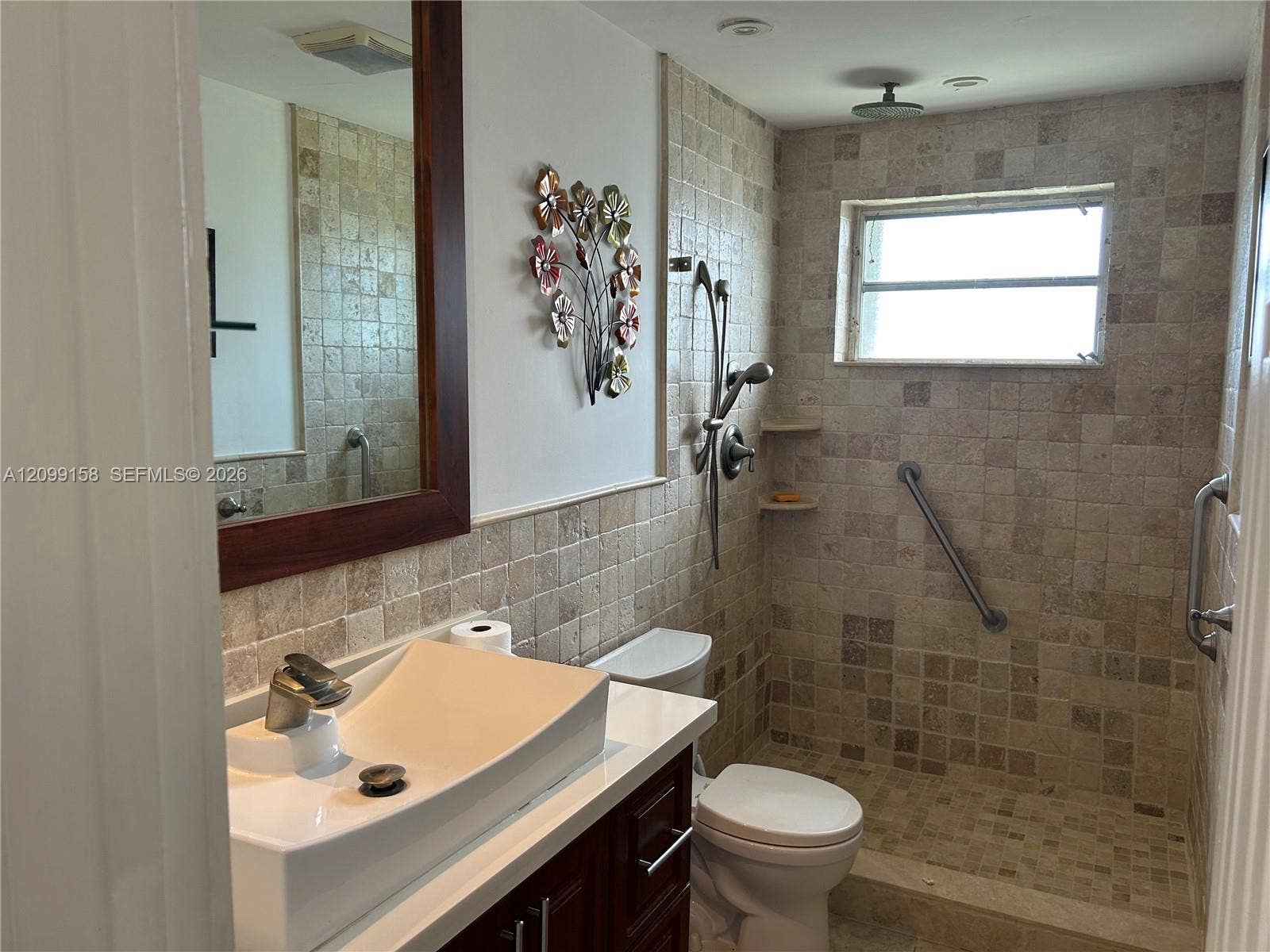 1490 Lenape Drive, Miami Springs, FL 33166 Interior space featuring neutral wall paint, tile flooring, crown molding, and a flush-mount ceiling light fixture