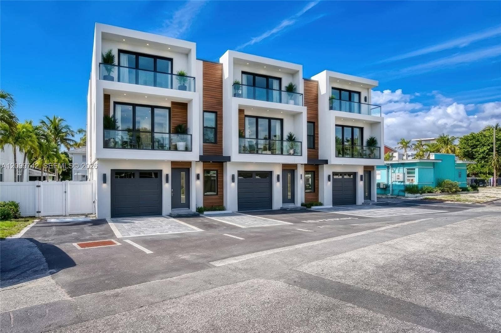318 Walnut Street, Hollywood, FL 33019 Rendering for 3 townhomes