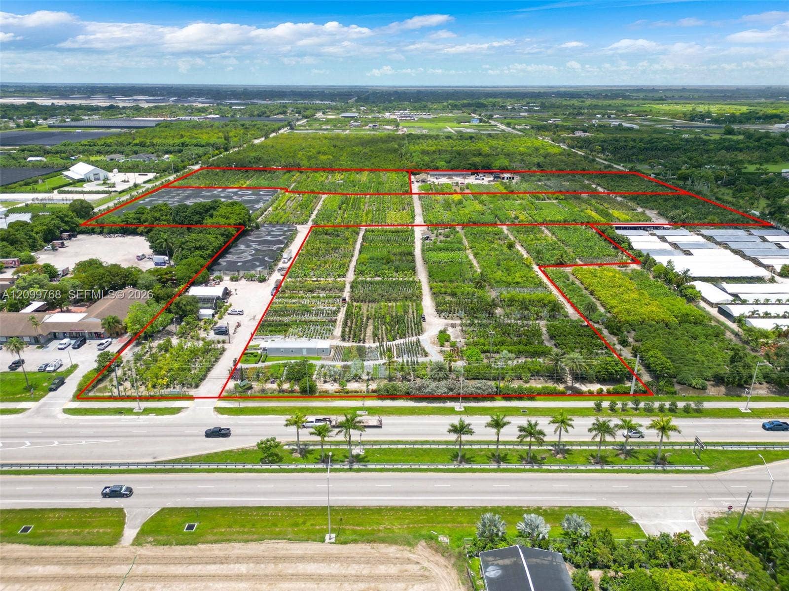 17,61 ACRES OF A 27 ACRE PARCEL ON KROME AVE AKA SW 177 AVE BEING BROKEN OFF AND SOLD . THIS IS A MAIN HIGHWAY BACK 2 REDLINES 10 ACRES REMOVED. TURN KEY EQUIP/ INVENTORY AVAILABLE