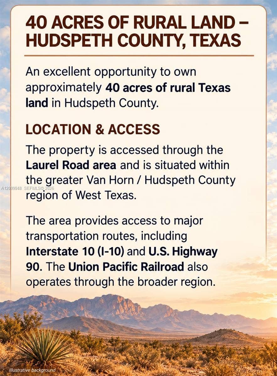 Property photo for Van Horn Hudspeth, TX