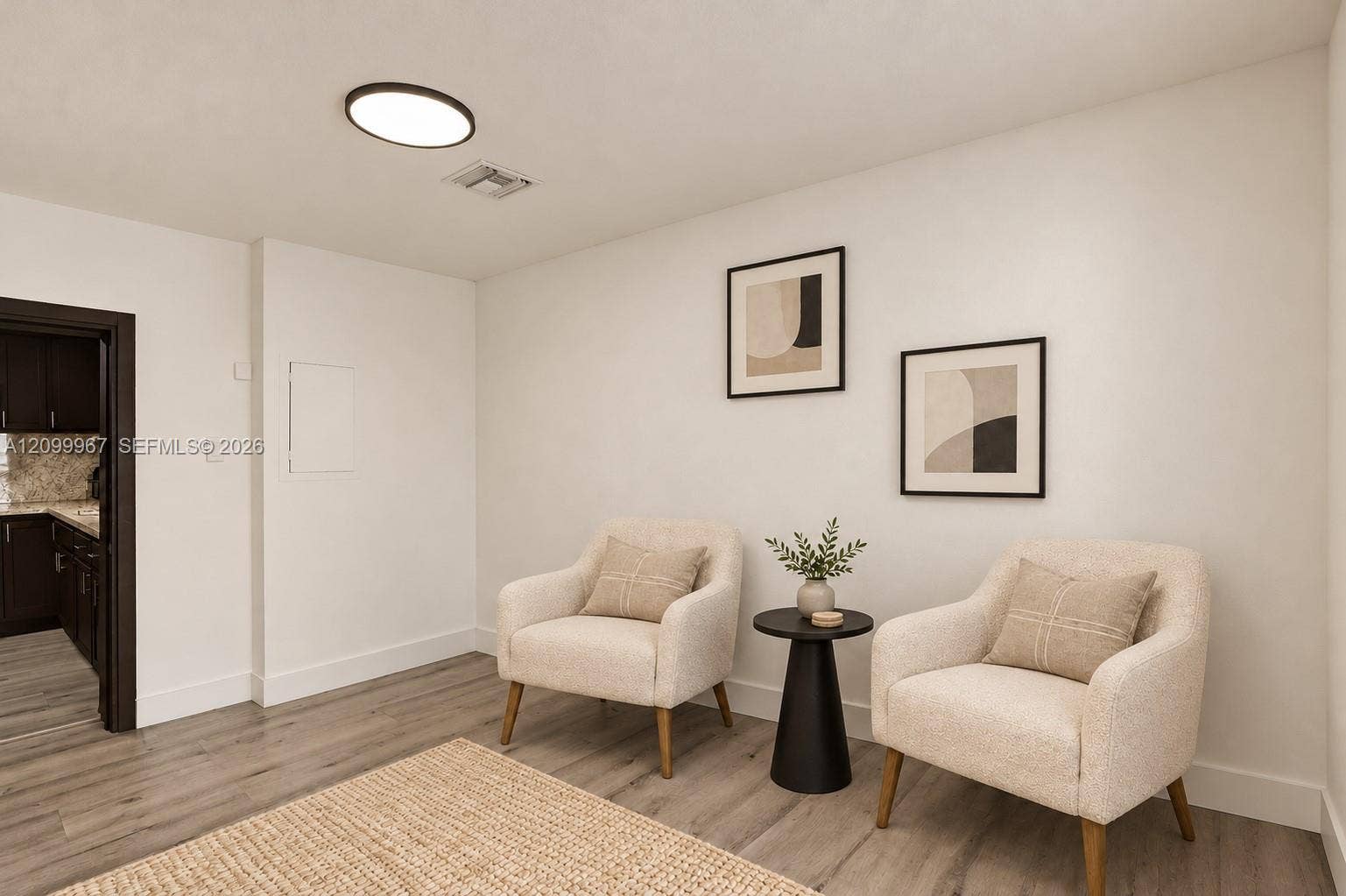 Bedroom 2 Virtually Staged as Office