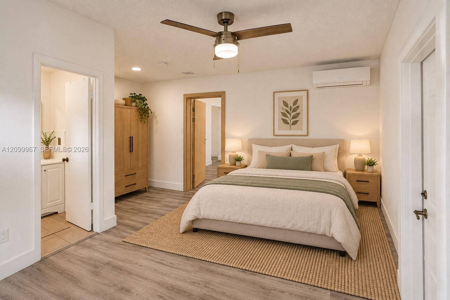 Primary Bedroom #2 w/Private entry Virtually Staged