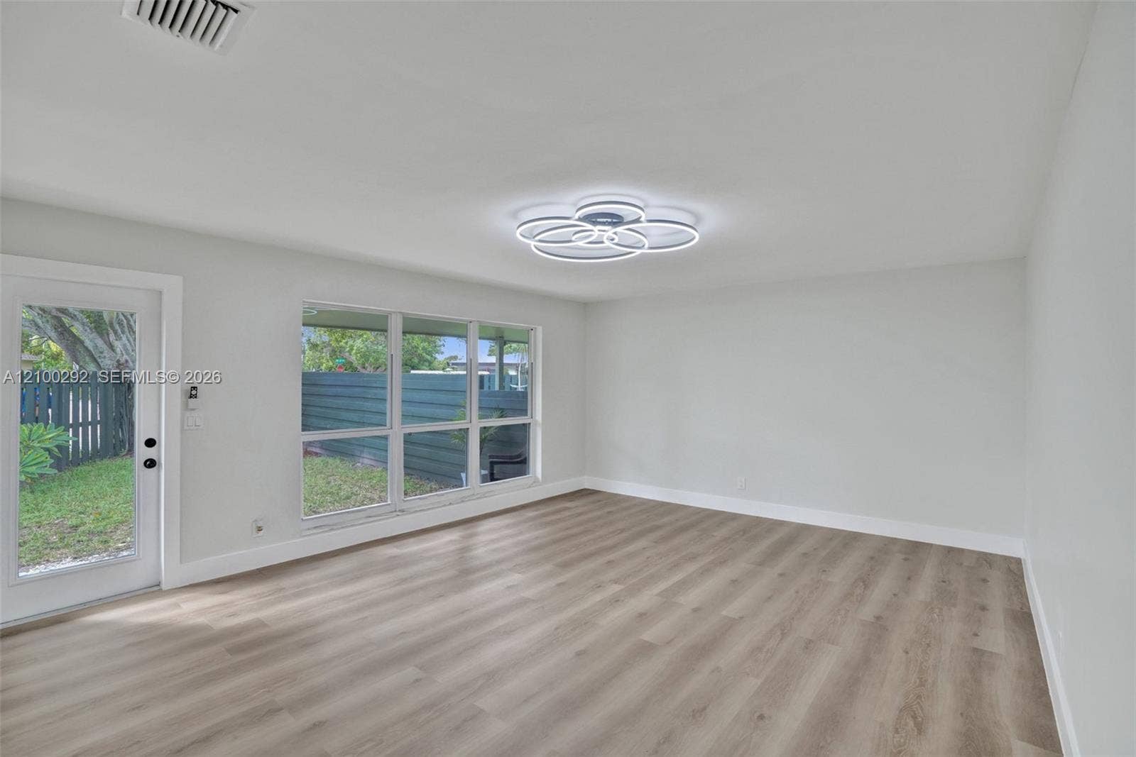 NEW floor and light fixture.